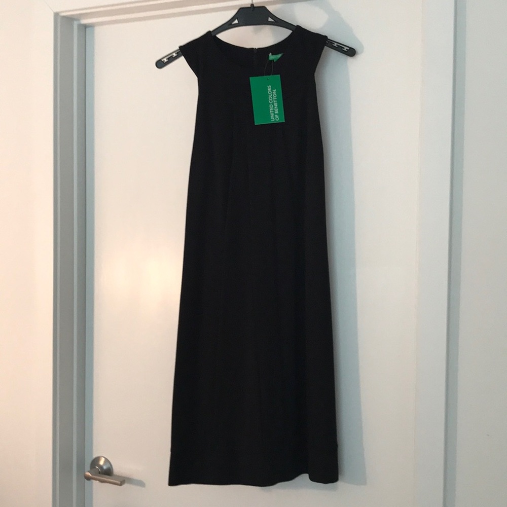 Benetton Black sleeveless dress, XS